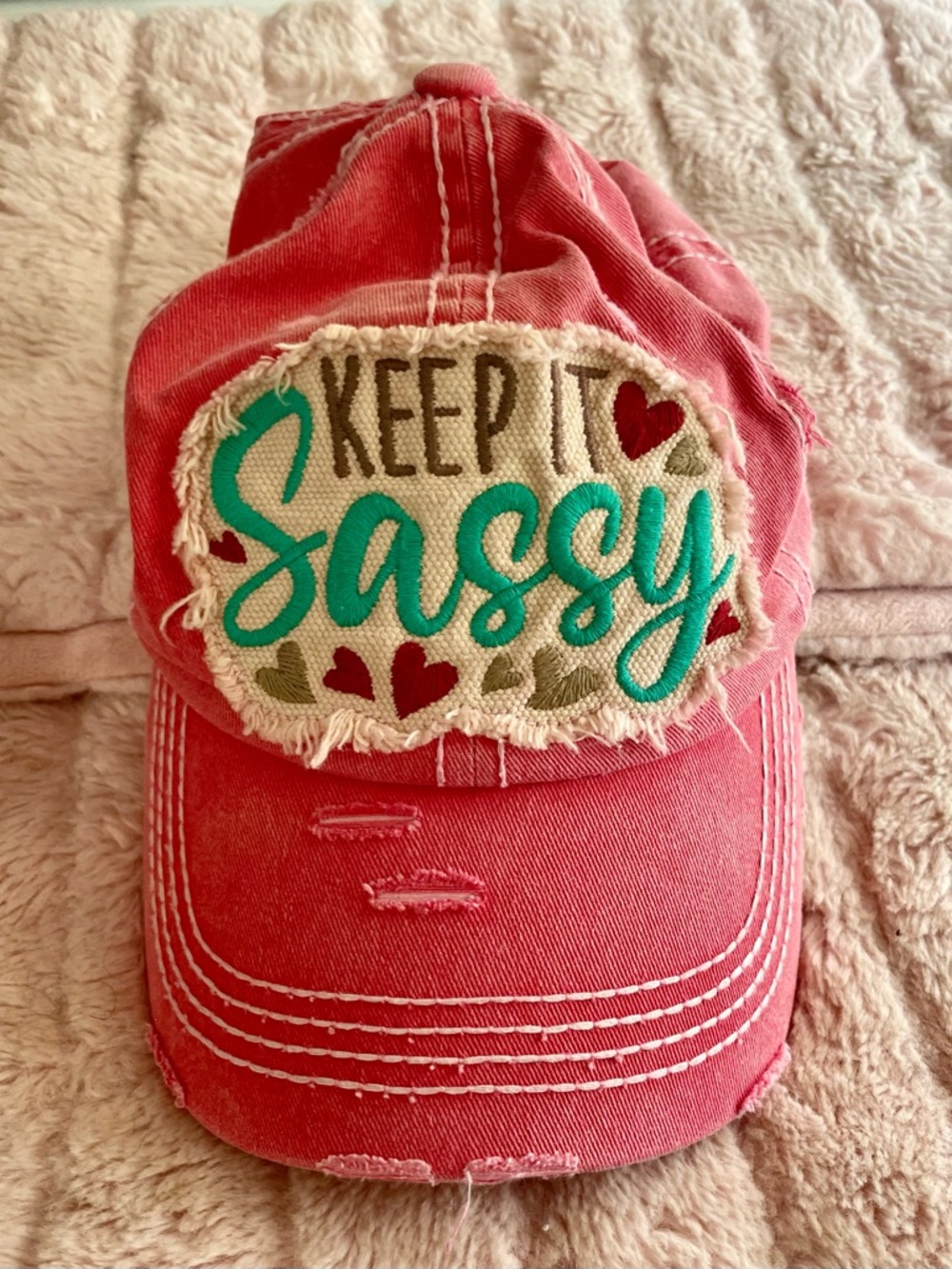 Distressed Keep It Sassy Hat